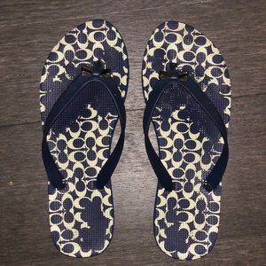 Coach flip flops